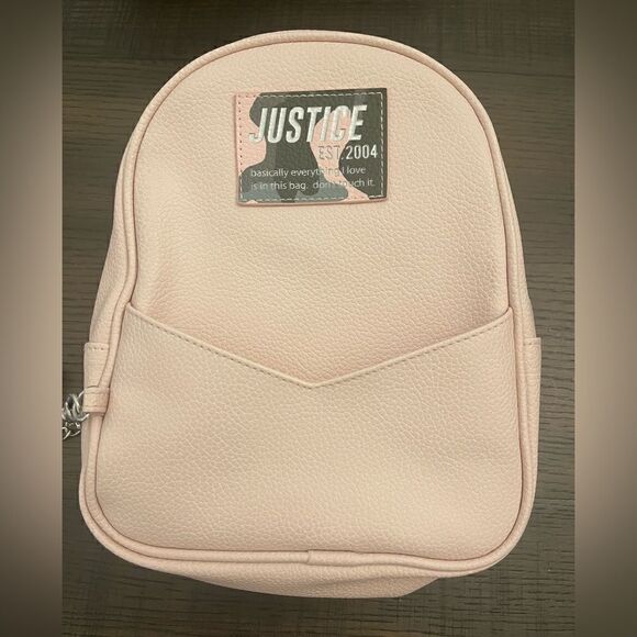 Justice Mini Light Pink Backpack with Camo Wallet - Picture 3 of 11